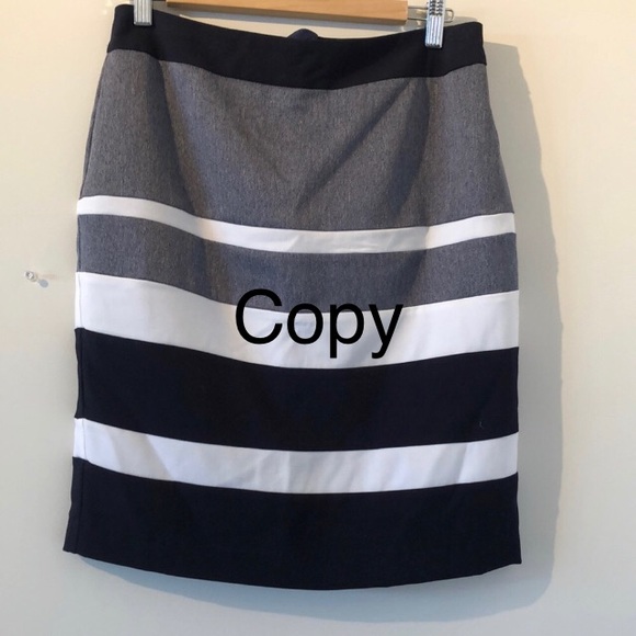 Sz4 stretch Cleo petites striped skirt - Picture 3 of 8